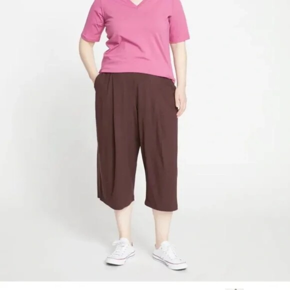 NWT Universal Standard Casual Culottes Pants, Brulee, Size 10-12 - Picture 1 of 9